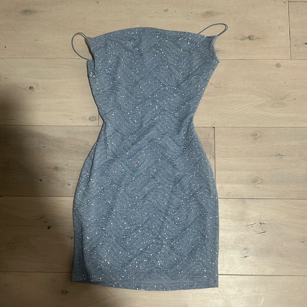 Blue Glittery homecoming dress